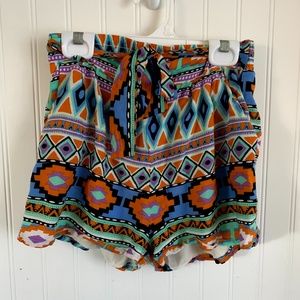 Francesca's High-Waisted Flowy Shorts, S